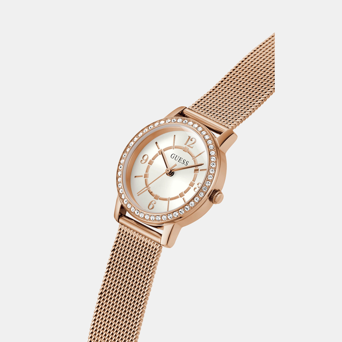 Guess Stainless Steel Round watch