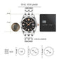Men Quartz Black Dial Analog Stainless Steel Watch VE3K00322