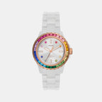 Fossil Round White Analog watch