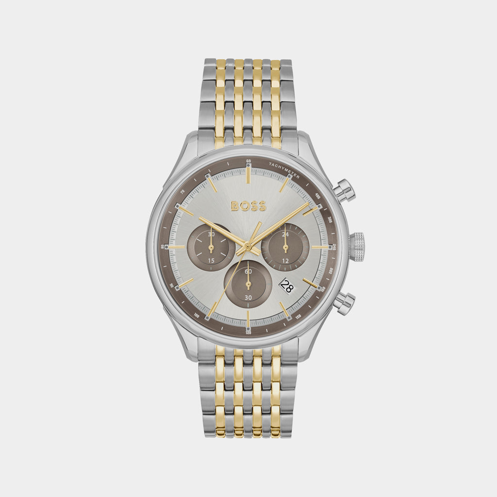 Boss Round Grey Chronograph watch