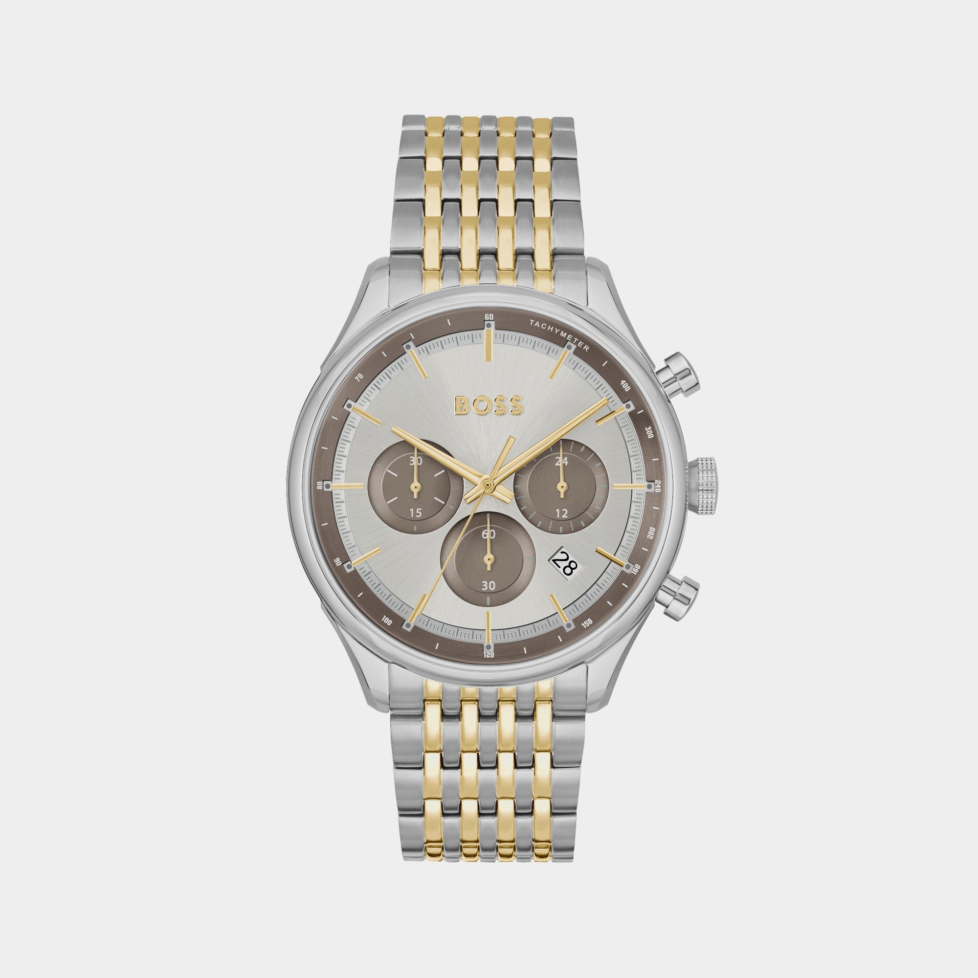 Boss Round Grey Chronograph watch
