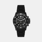 Michael Kors Round Black Chronograph watch