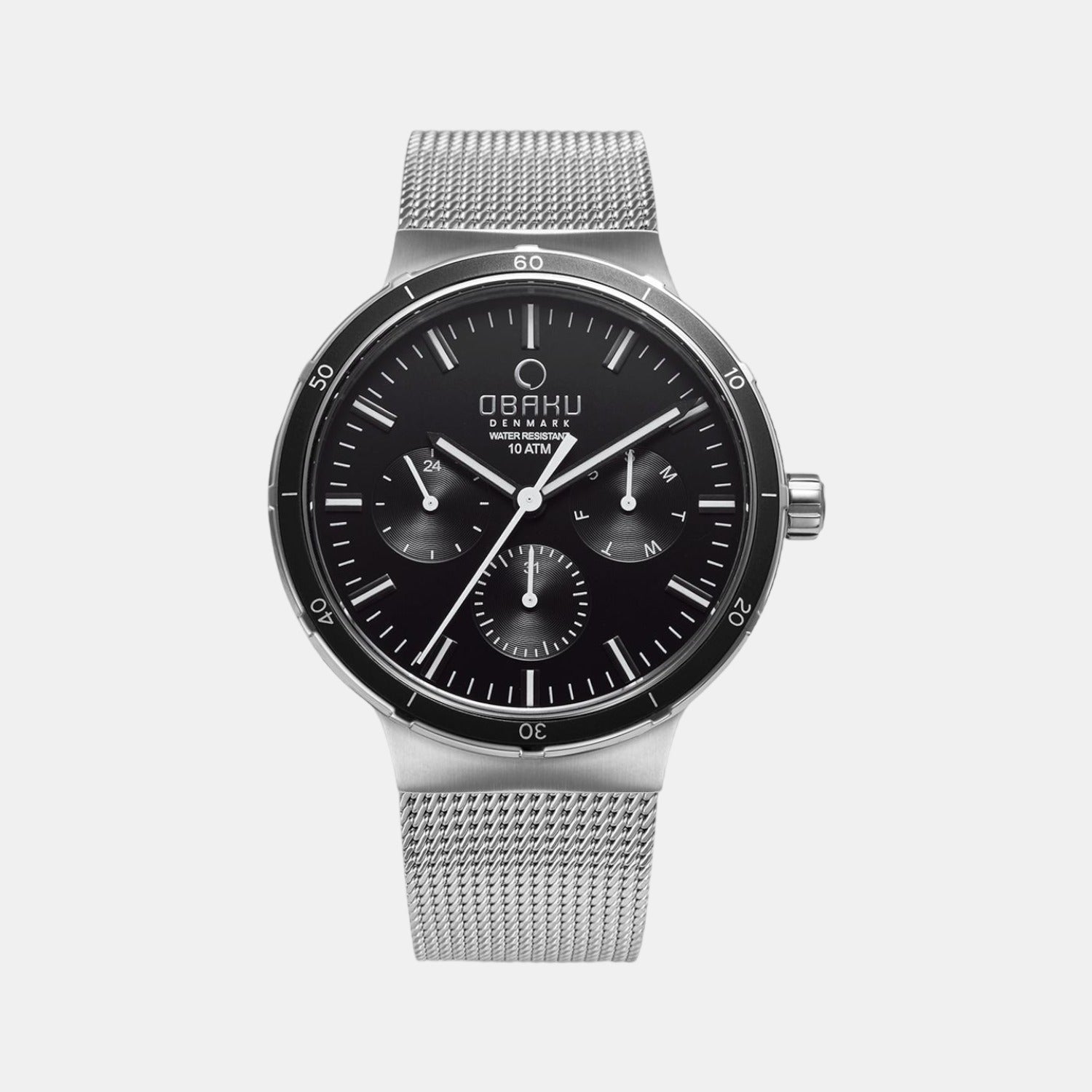Obaku Round Black Analog watch
