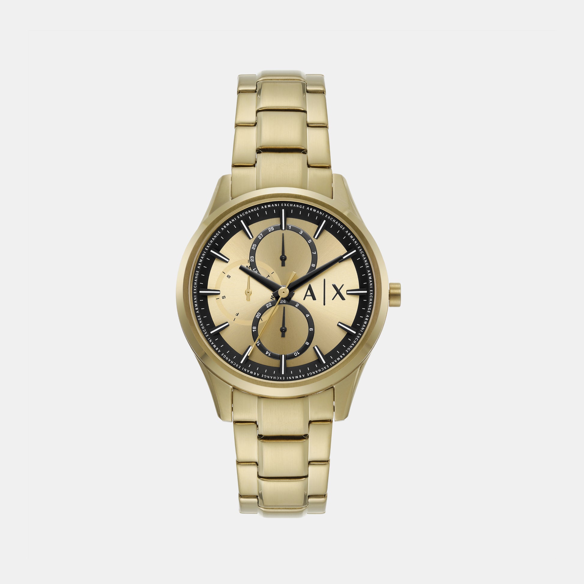 Male Gold Chronograph Stainless Steel Watch AX1866