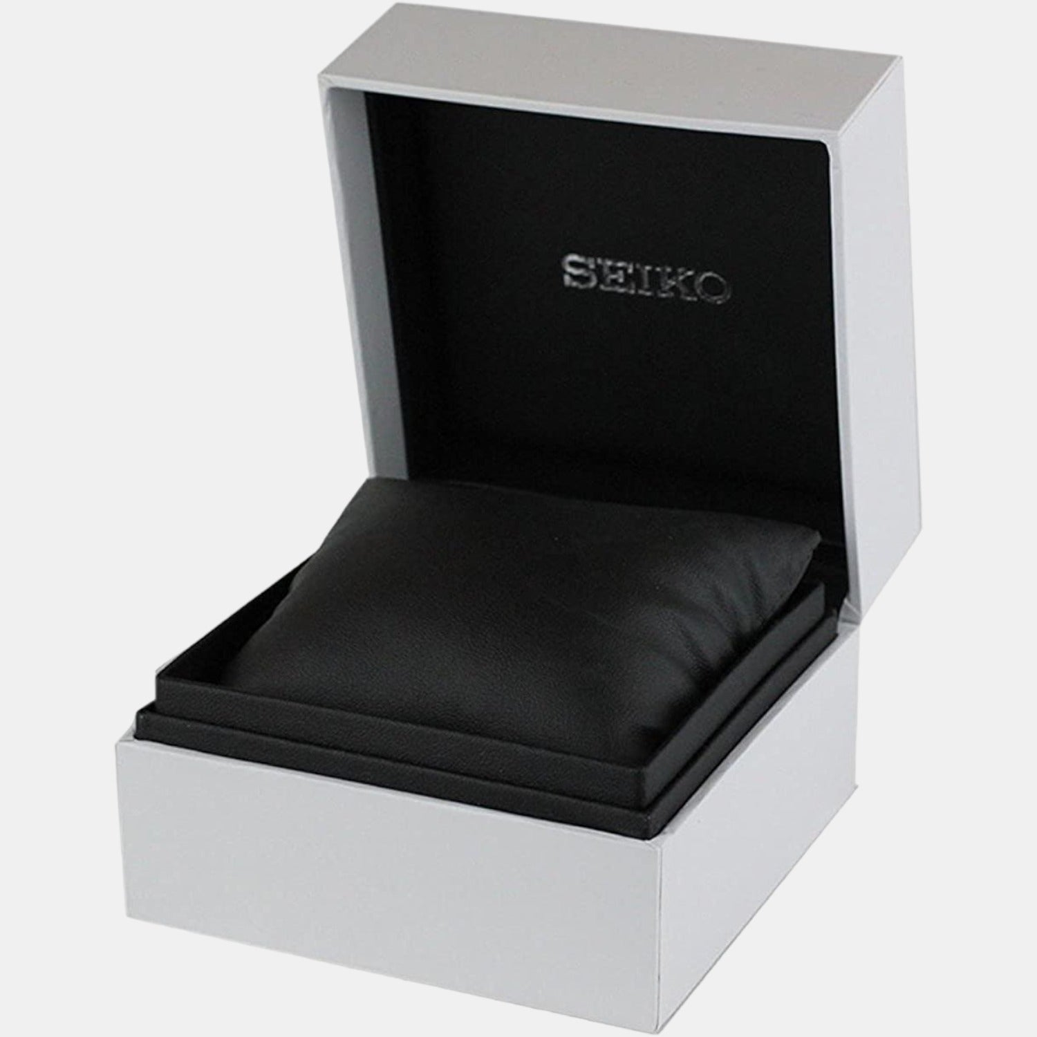 Seiko Leather Silver watch