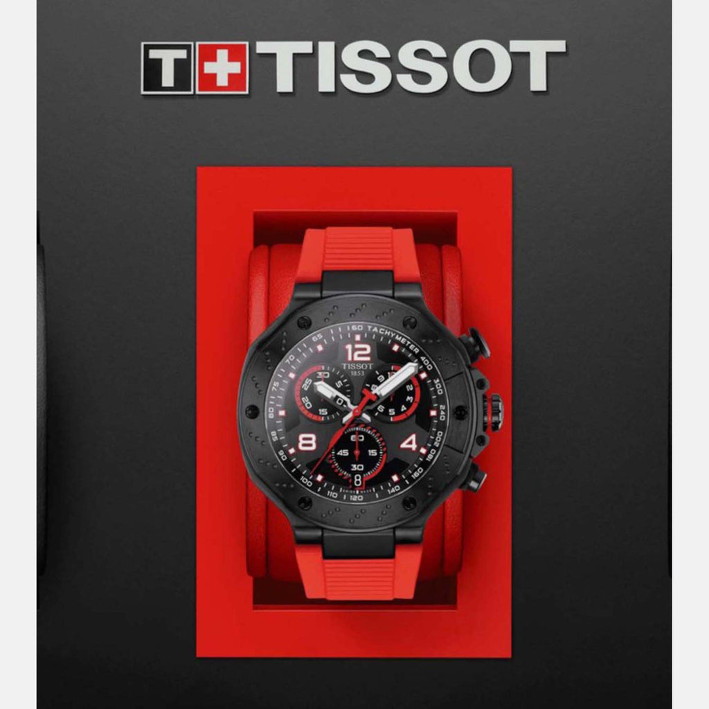 Tissot 45mm Red Quartz watch