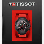 Tissot 45mm Red Quartz watch
