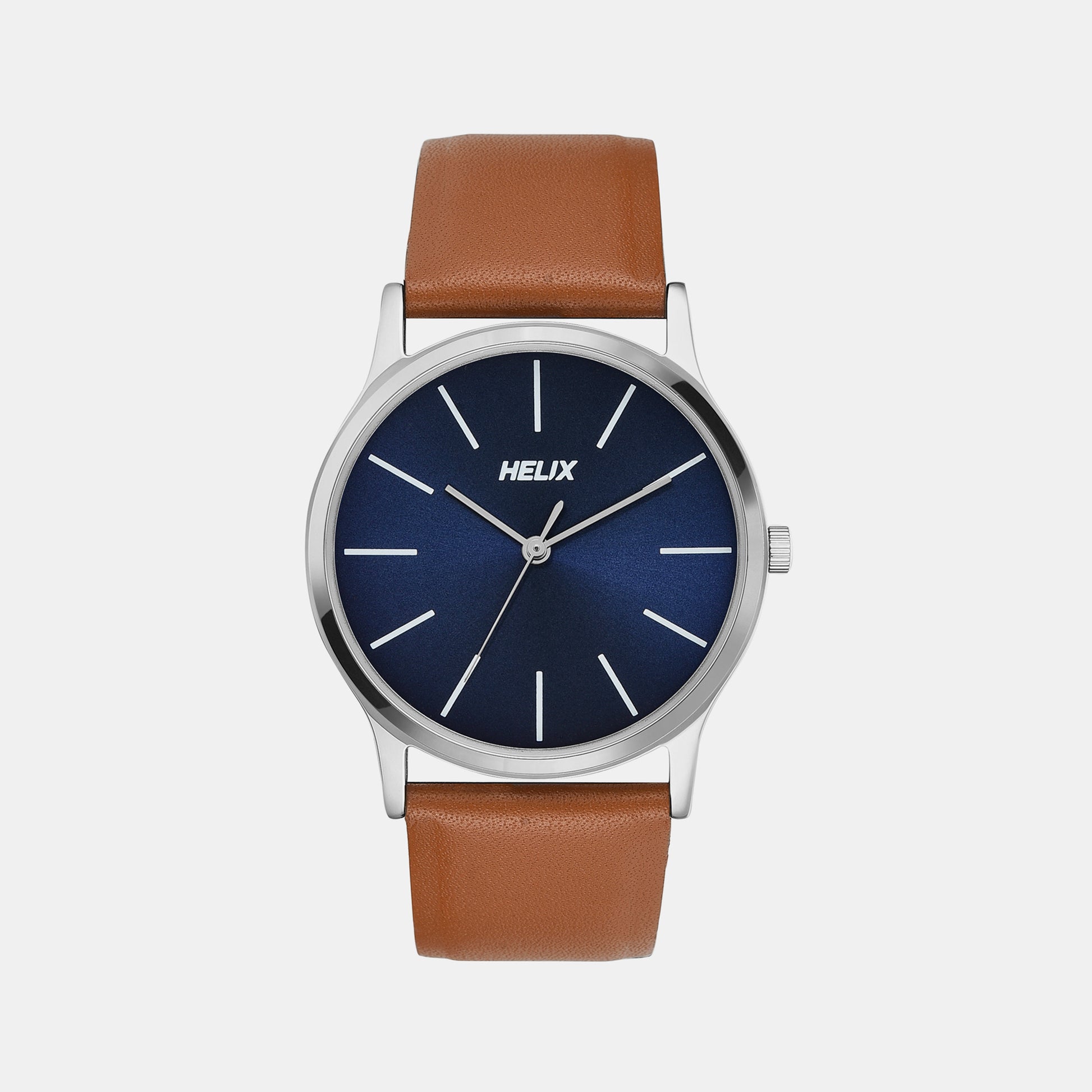 Male Blue Analog Leather Watch TW054HG02