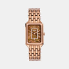 Fossil Rectangular Mother Of Pearl Analog watch