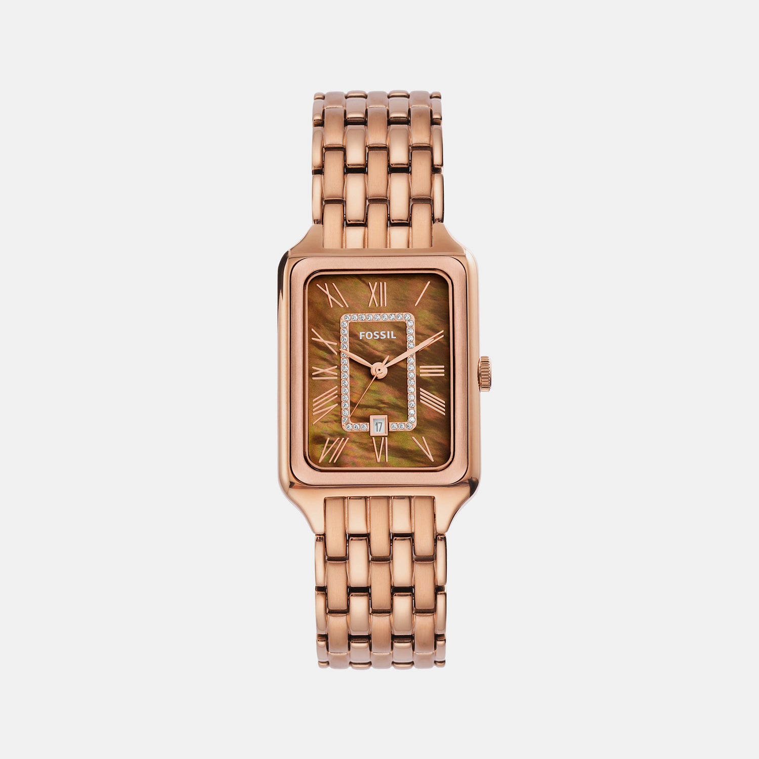 Fossil rose gold outlet mother of pearl watch