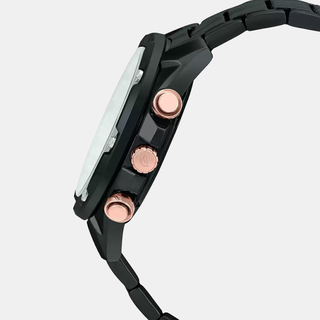 Casio Men Round Black watch