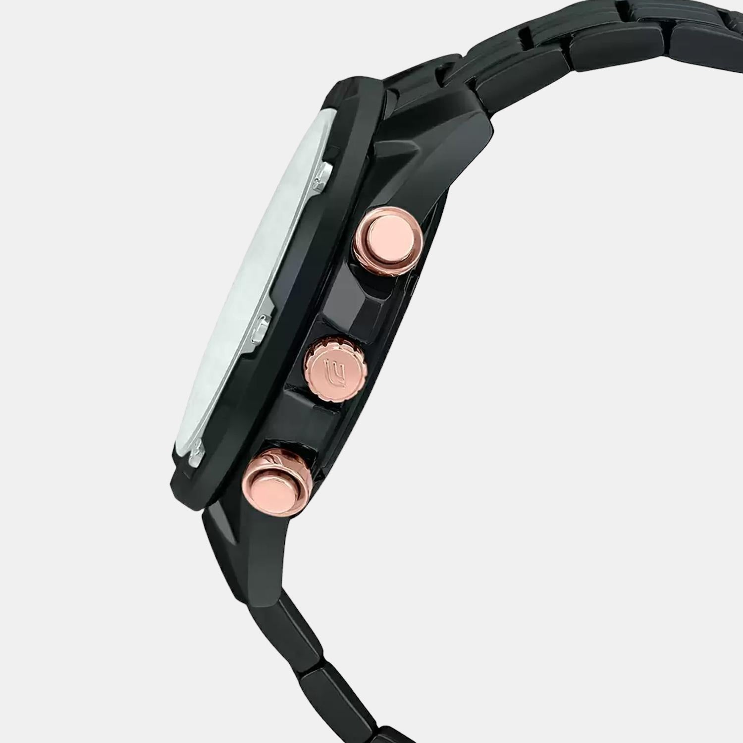 Casio Men Round Black watch