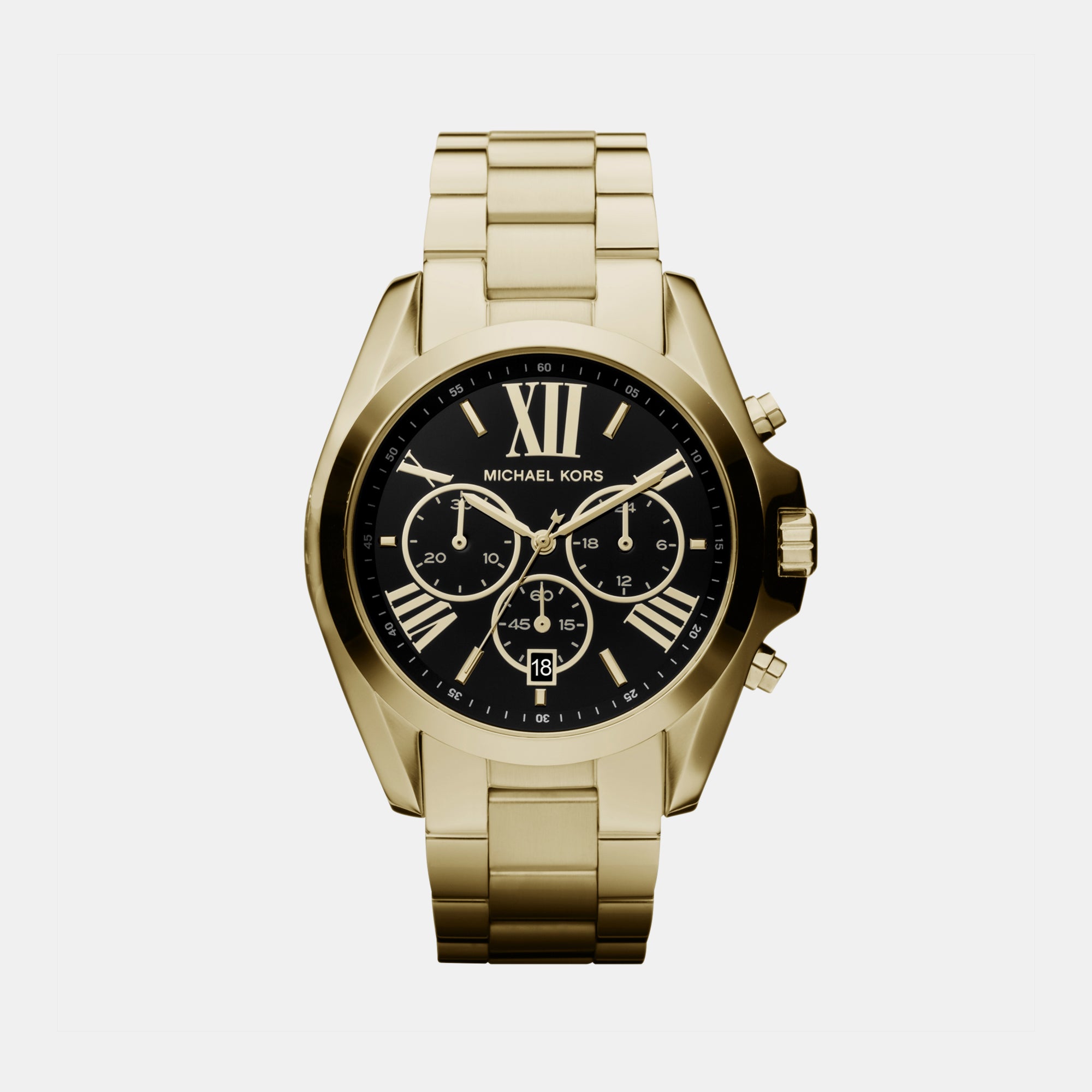 Michael Kors Round Black Chronograph watch