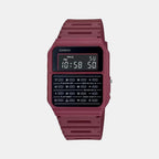 Casio Rectangular Red Digital watch