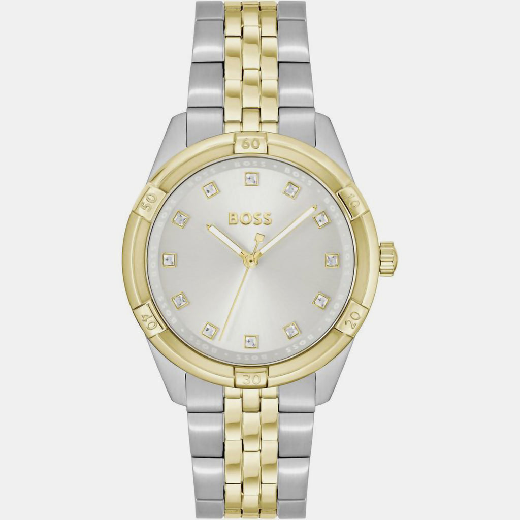 Boss Round Silver Analog watch