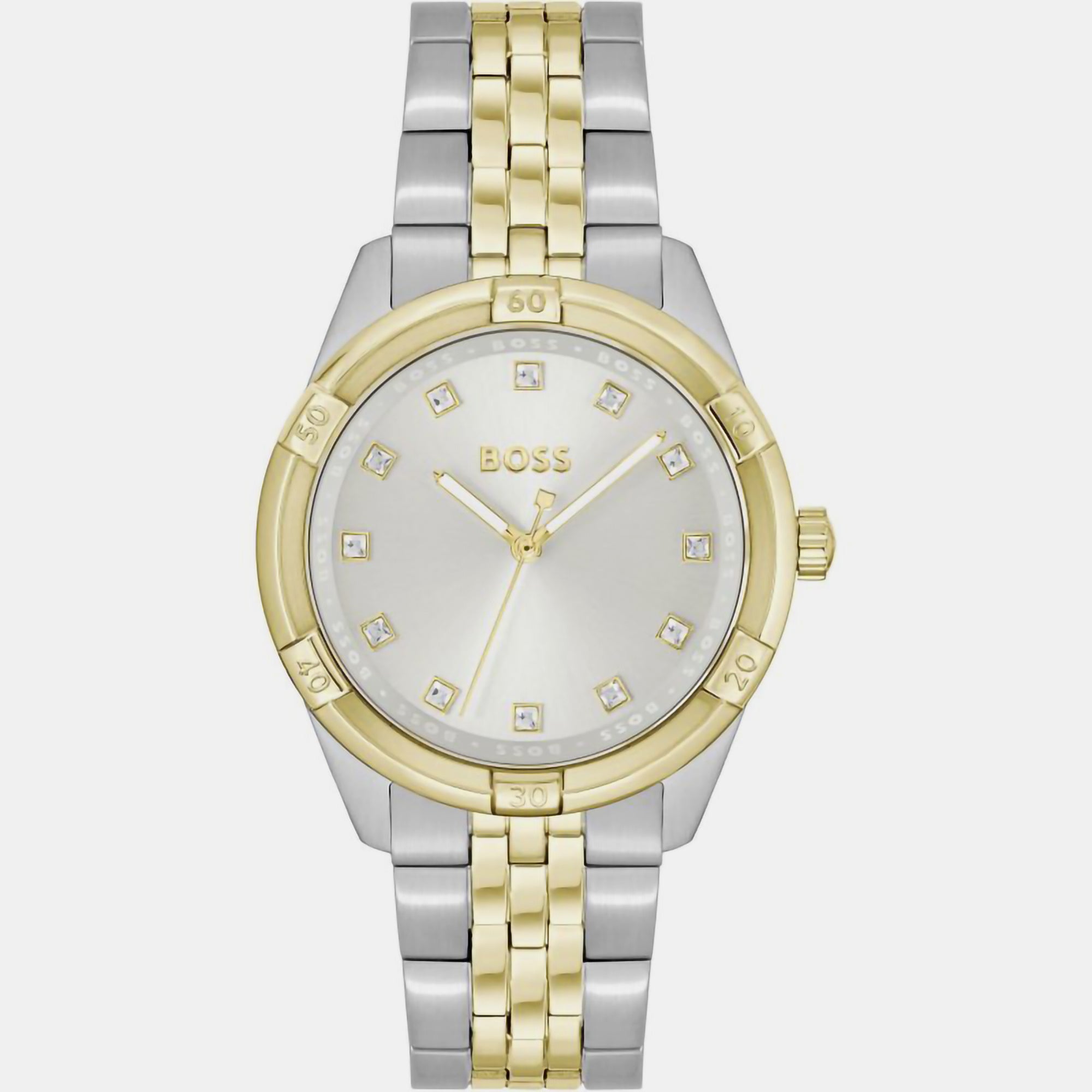 Boss Round Silver Analog watch