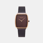 Obaku Rectangular Brown Analog watch