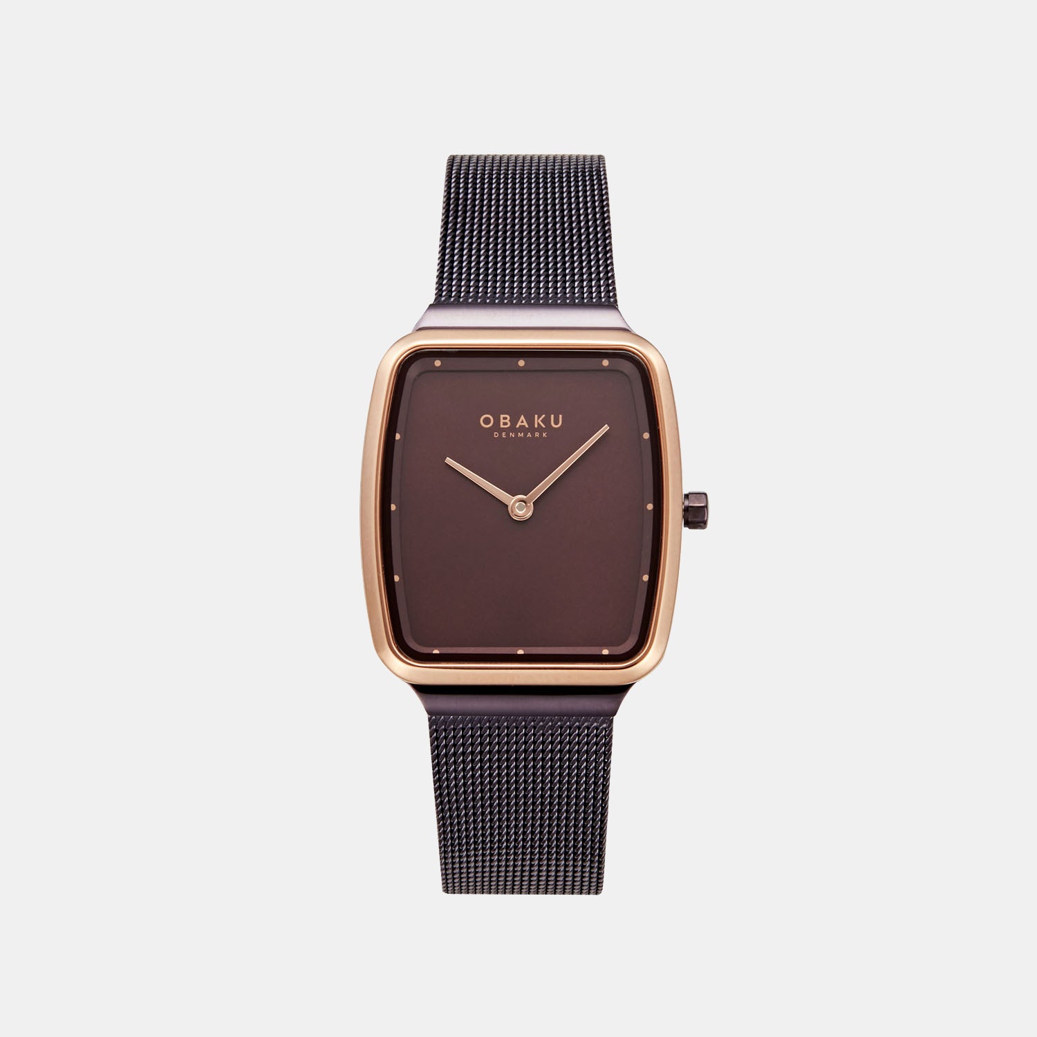 Obaku Rectangular Brown Analog watch