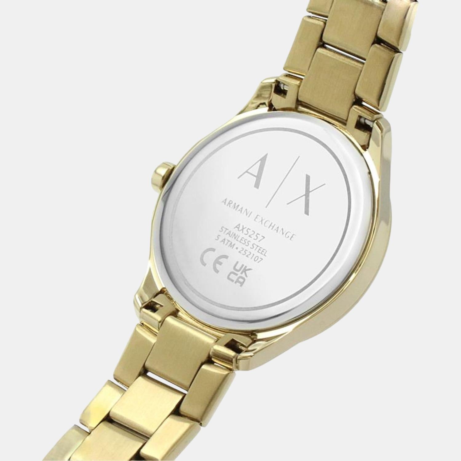 Armani Exchange 36 mm Gold Quartz watch