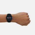 Armani Exchange Men Round Blue watch