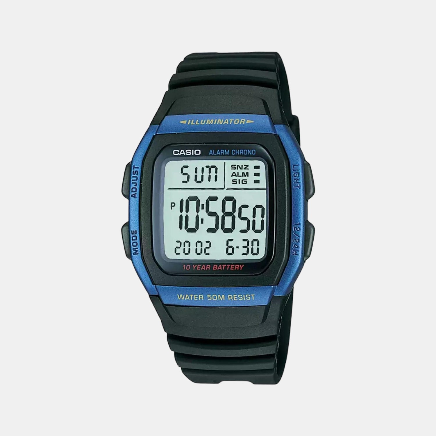 Casio Rectangular Grey Digital watch