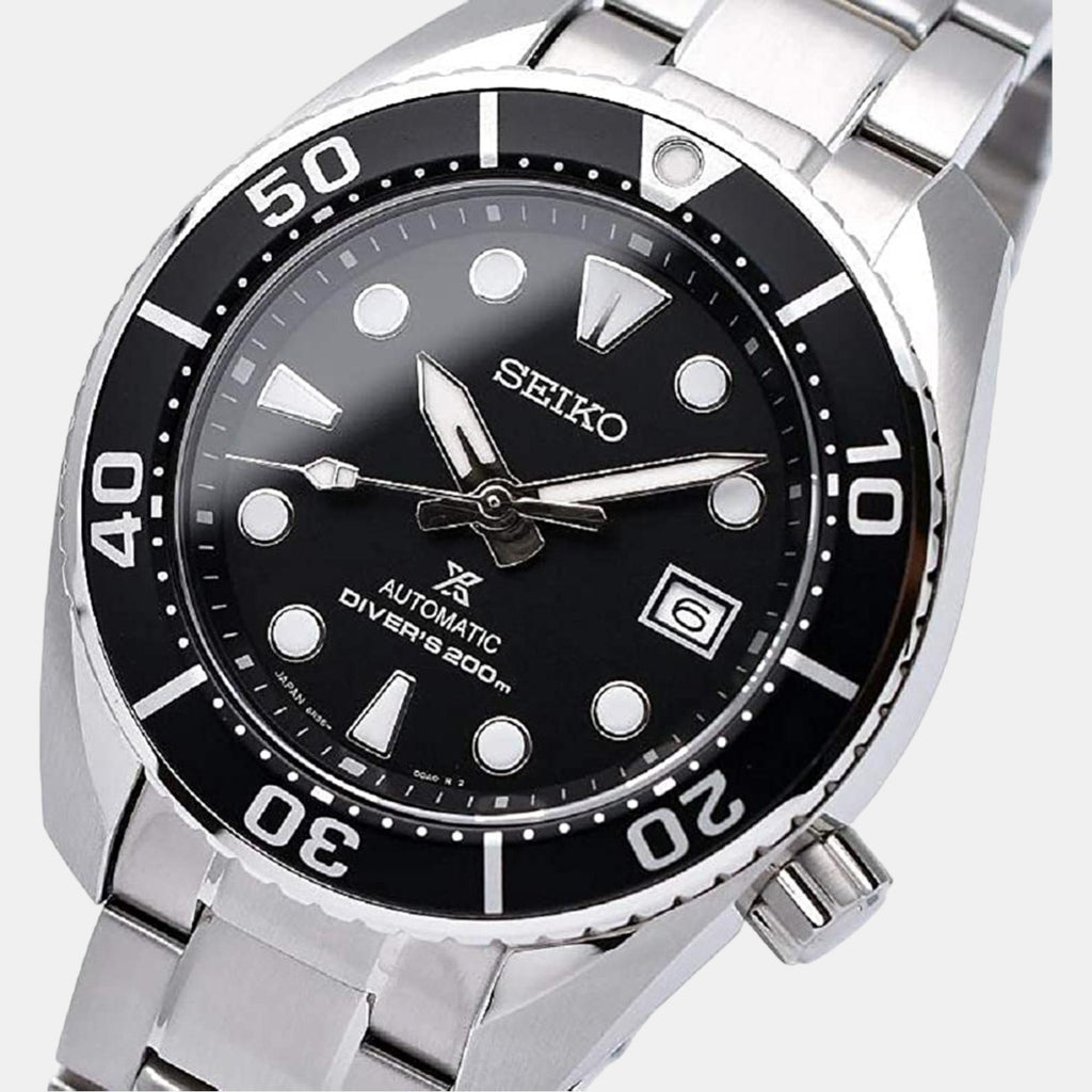 Seiko Men Round Black watch