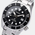 Seiko Men Round Black watch