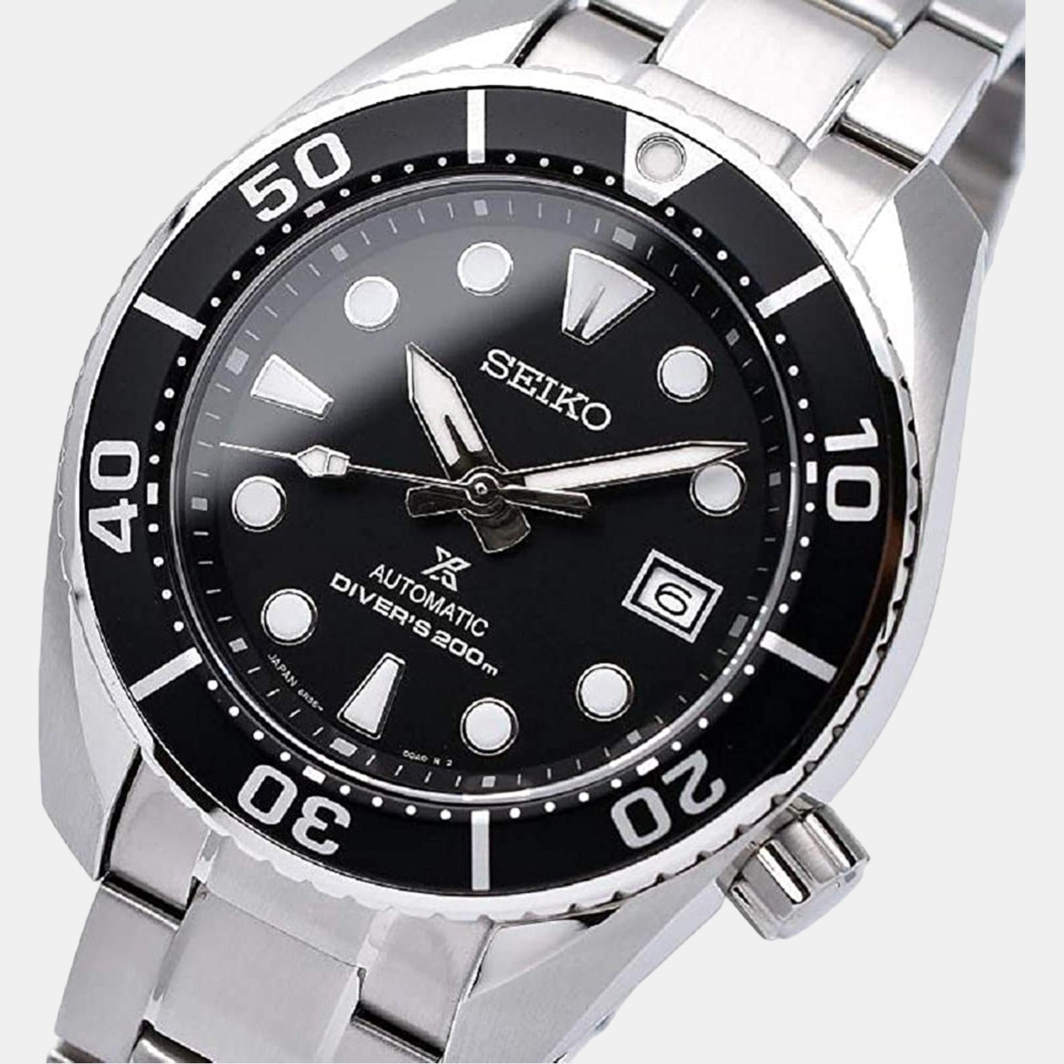 Seiko Men Round Black watch