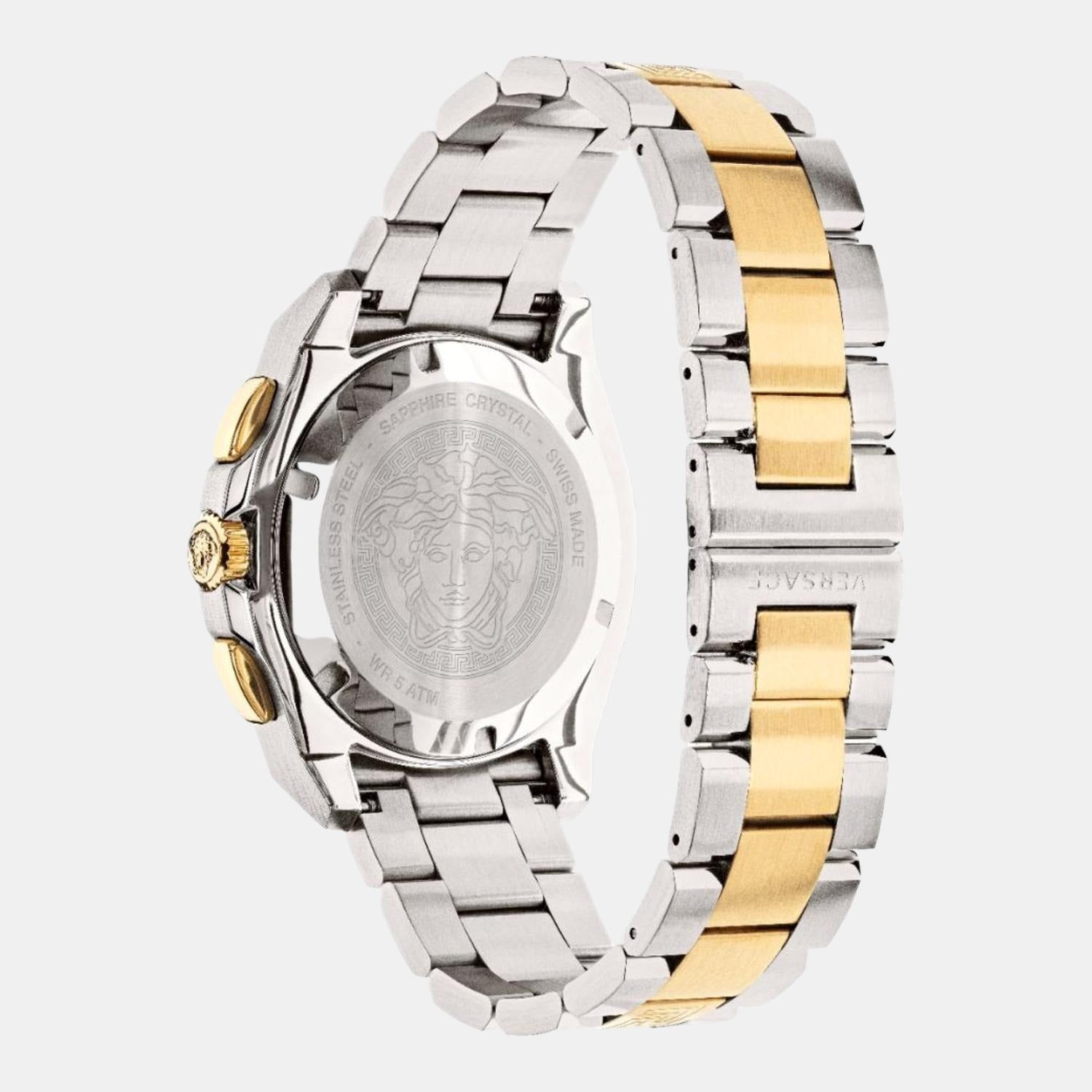 Versace Men Round Silver watch