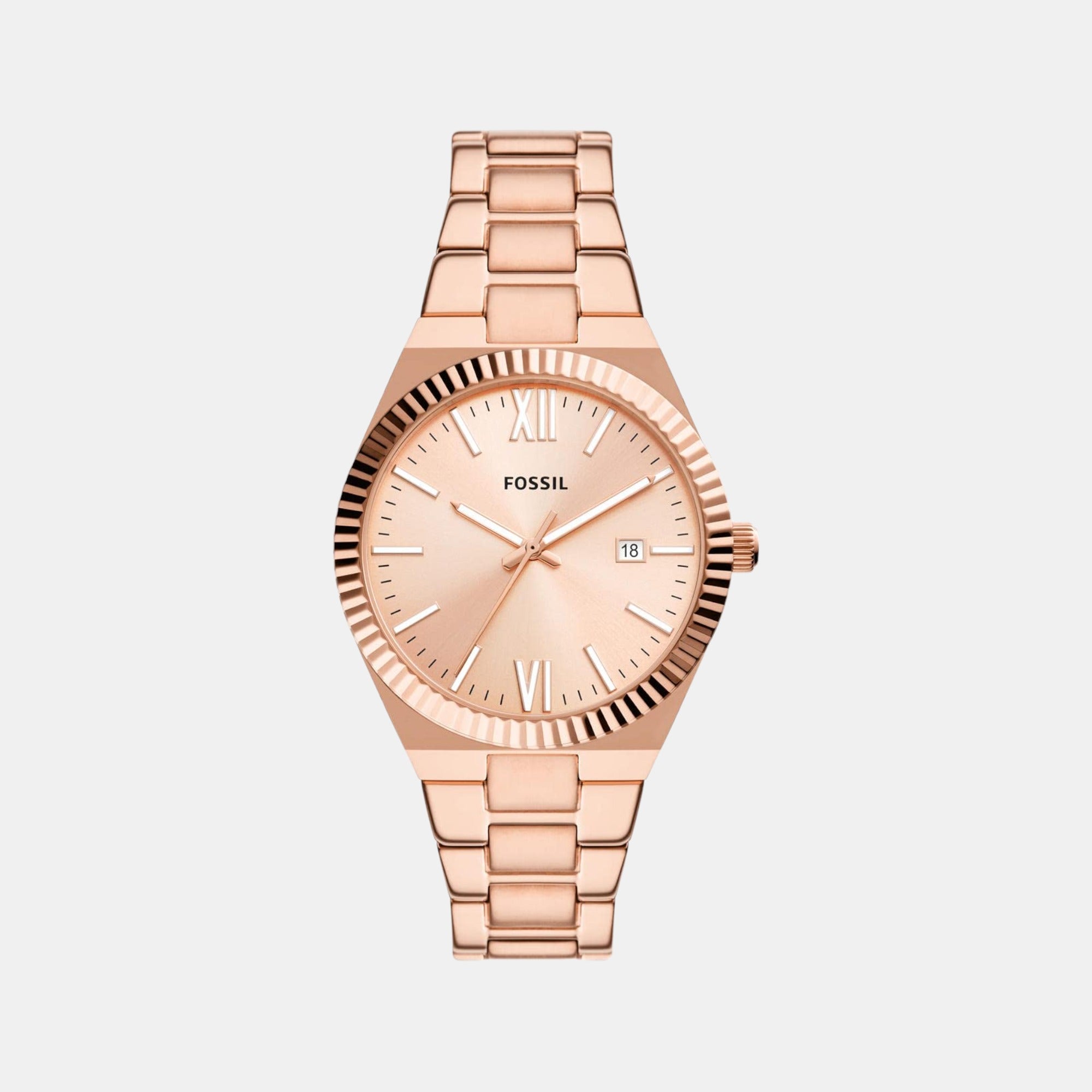 Fossil stainless outlet steel watch women's