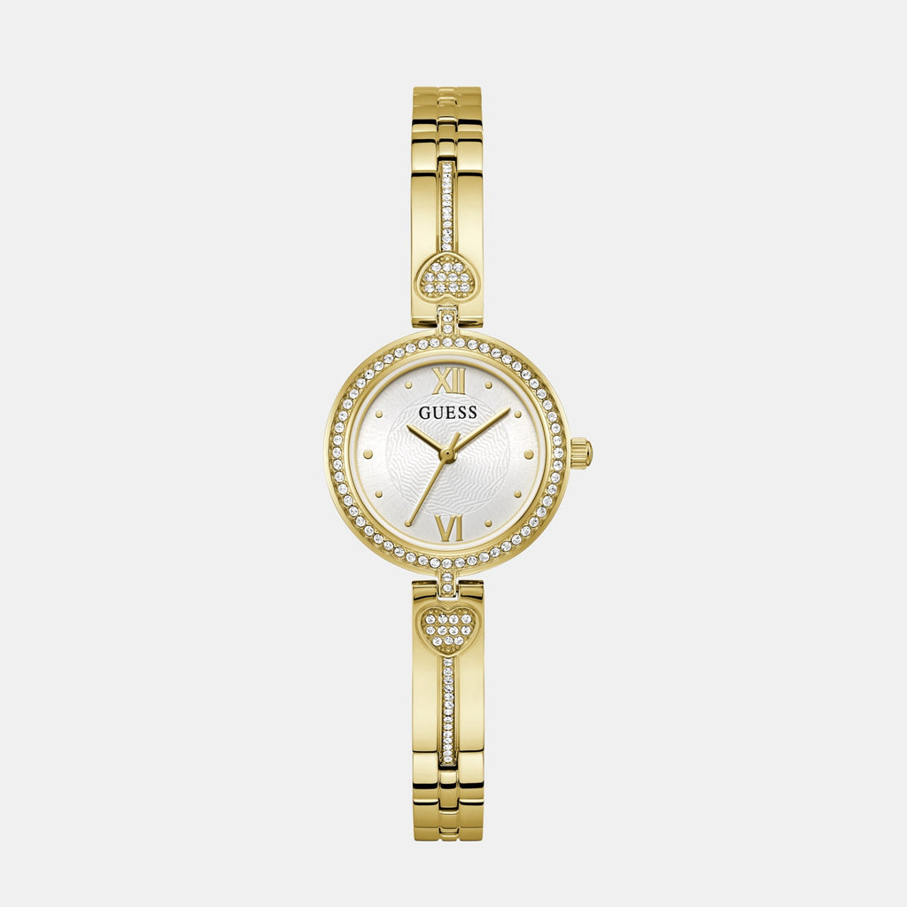 Guess Round White Analog watch