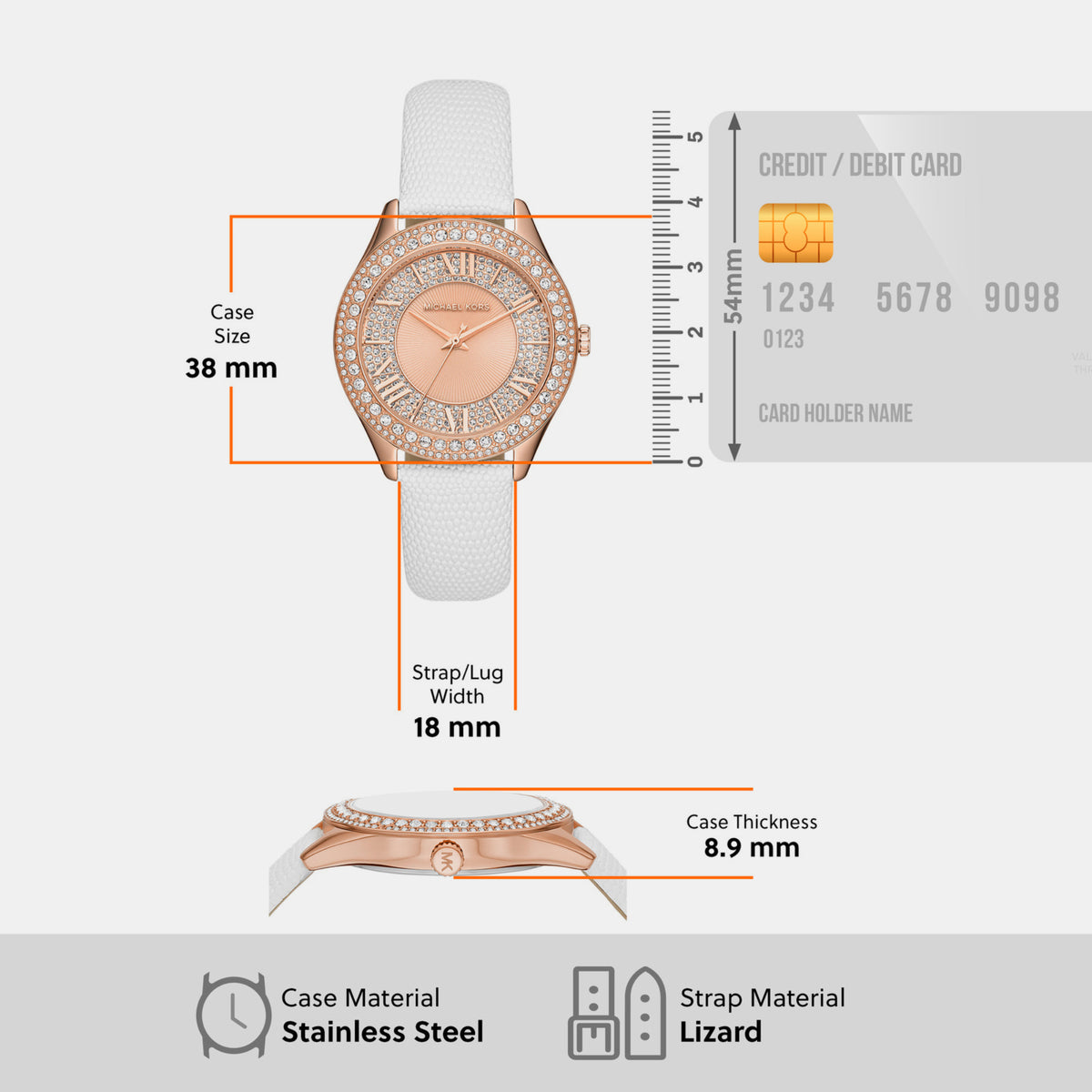 Michael Kors Stainless Steel Round watch