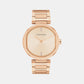 Sensation Female Rose Gold Analog Stainless Steel Watch 25200431