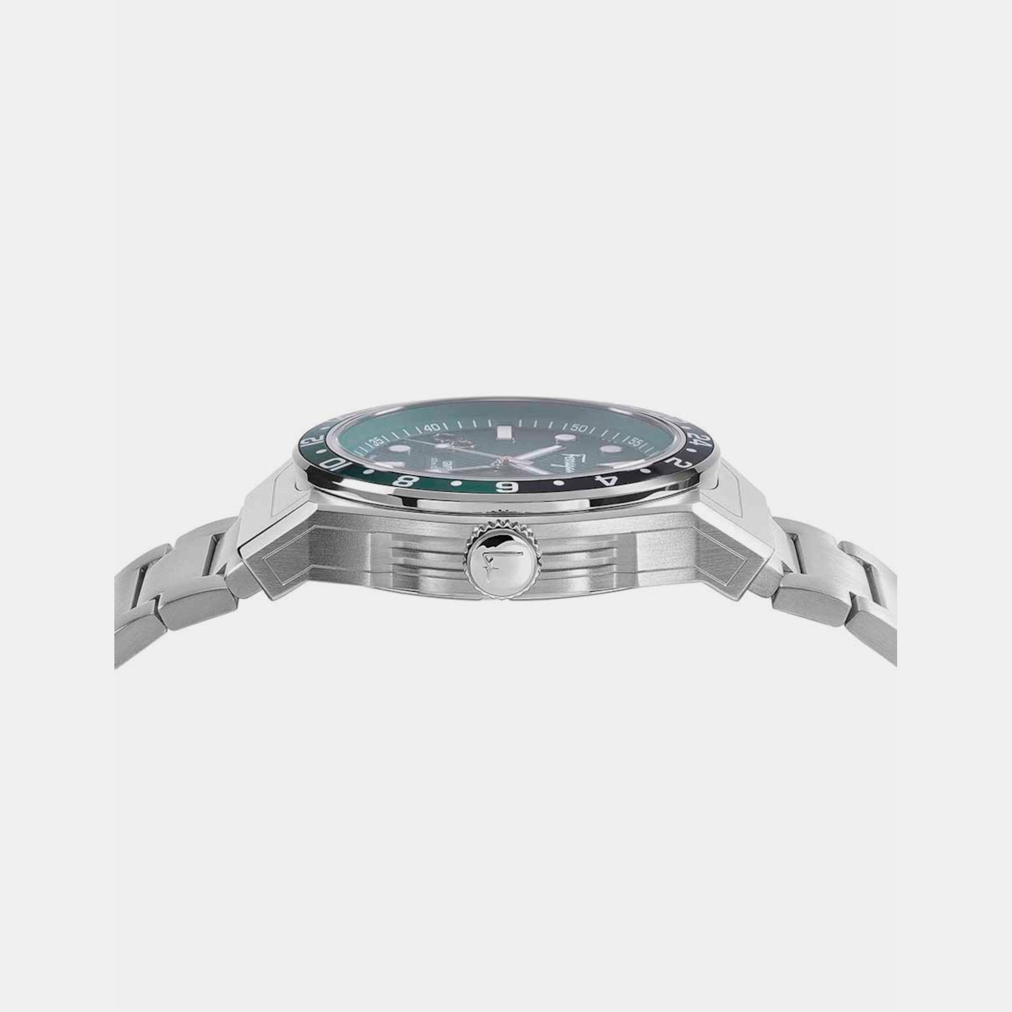 Ferragamo Men Round Green watch