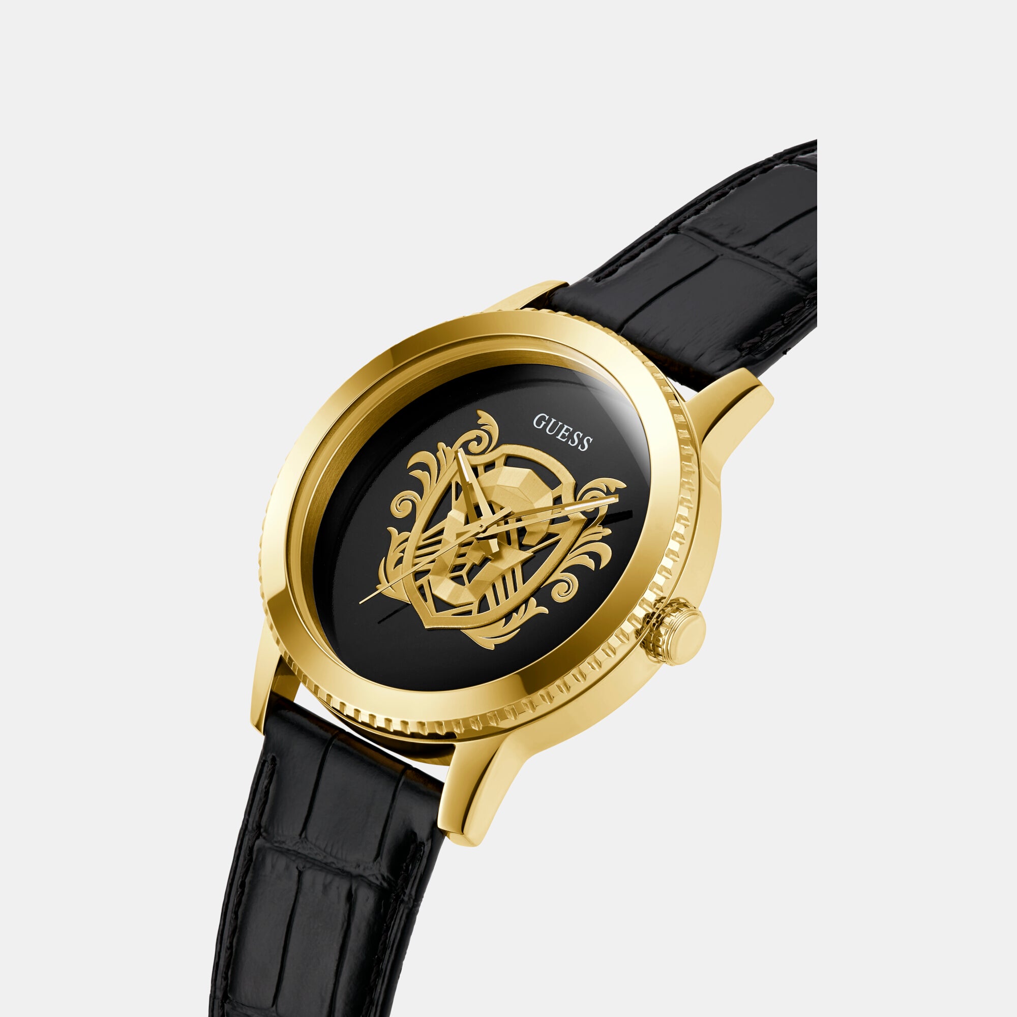 Guess Stainless Steel Round watch