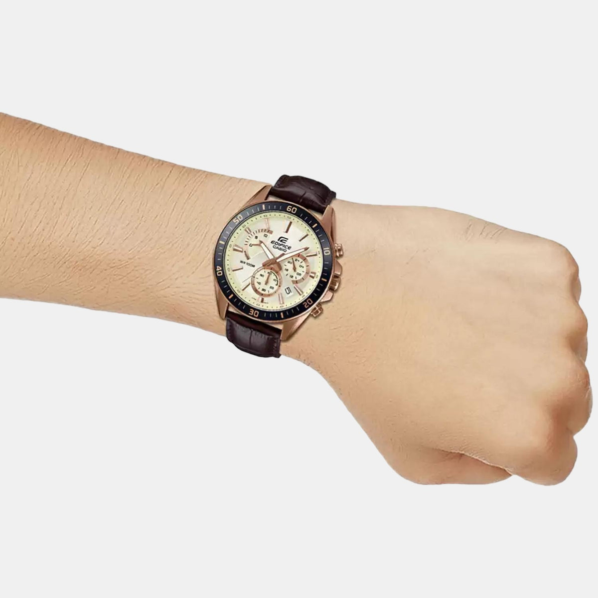 Casio Leather Rose Gold watch
