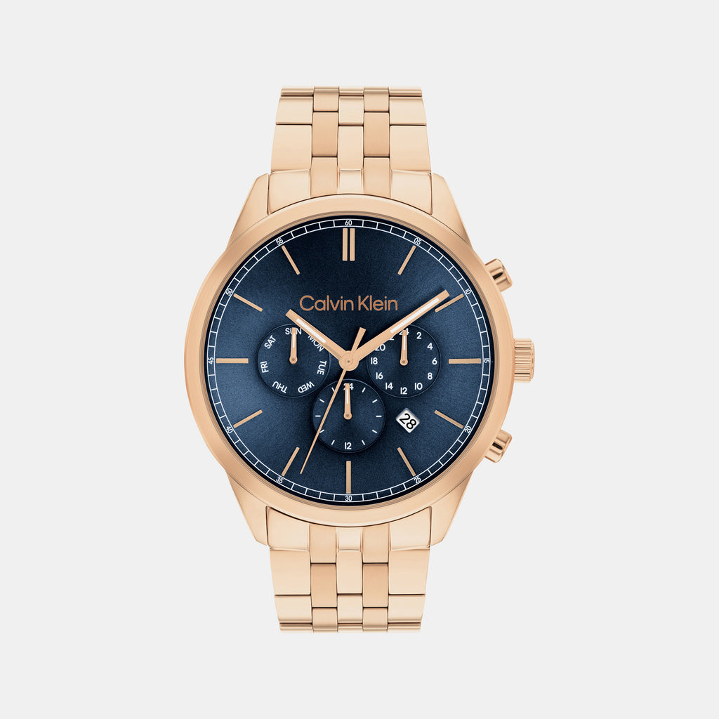 Calvin Klein Round Blue Chronograph watch