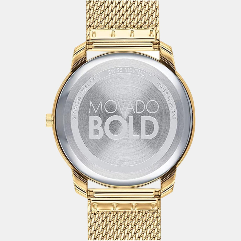 Movado Men Round Gold watch