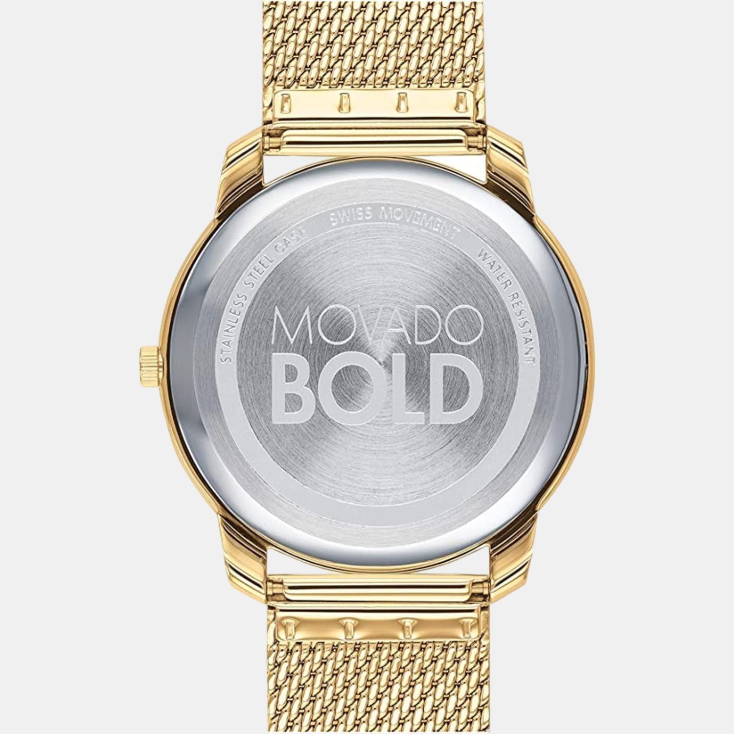 Movado Men Round Gold watch