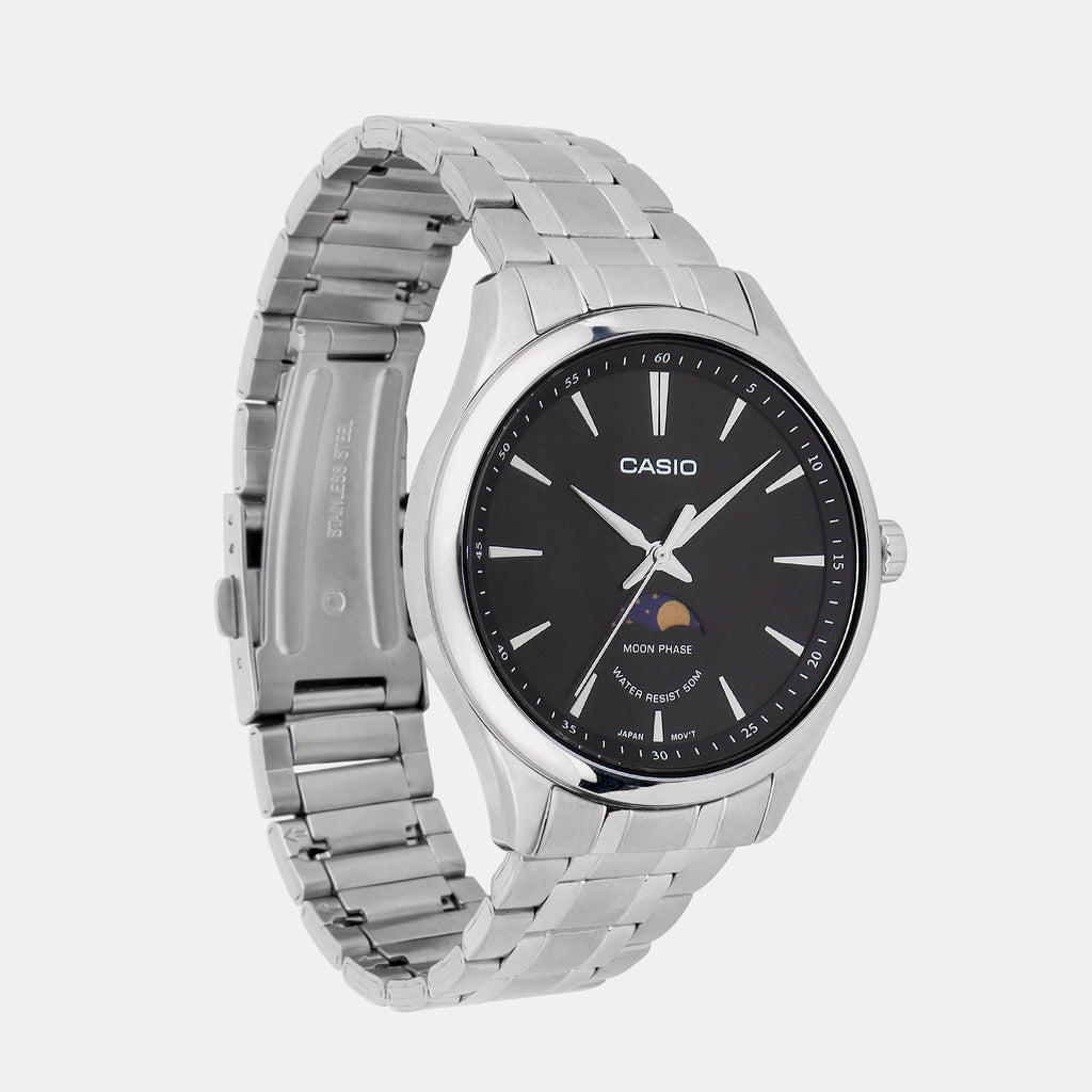 Casio Men Round Black watch