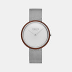 Obaku Round Silver Analog watch
