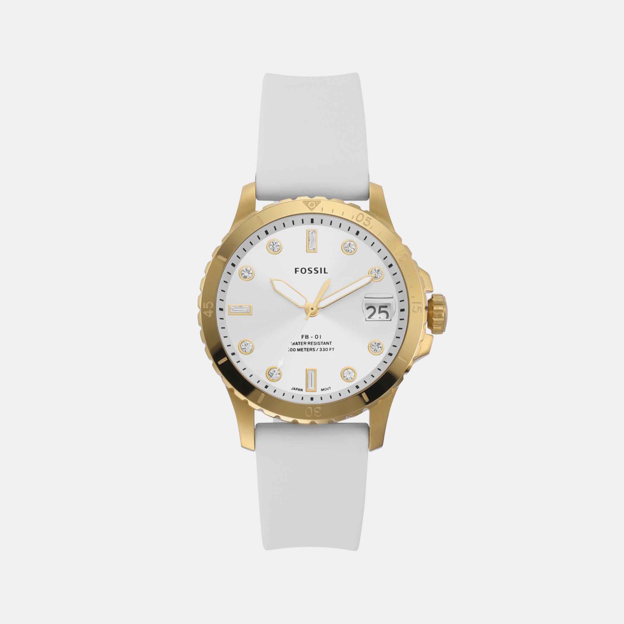 Fossil Round Silver Analog watch