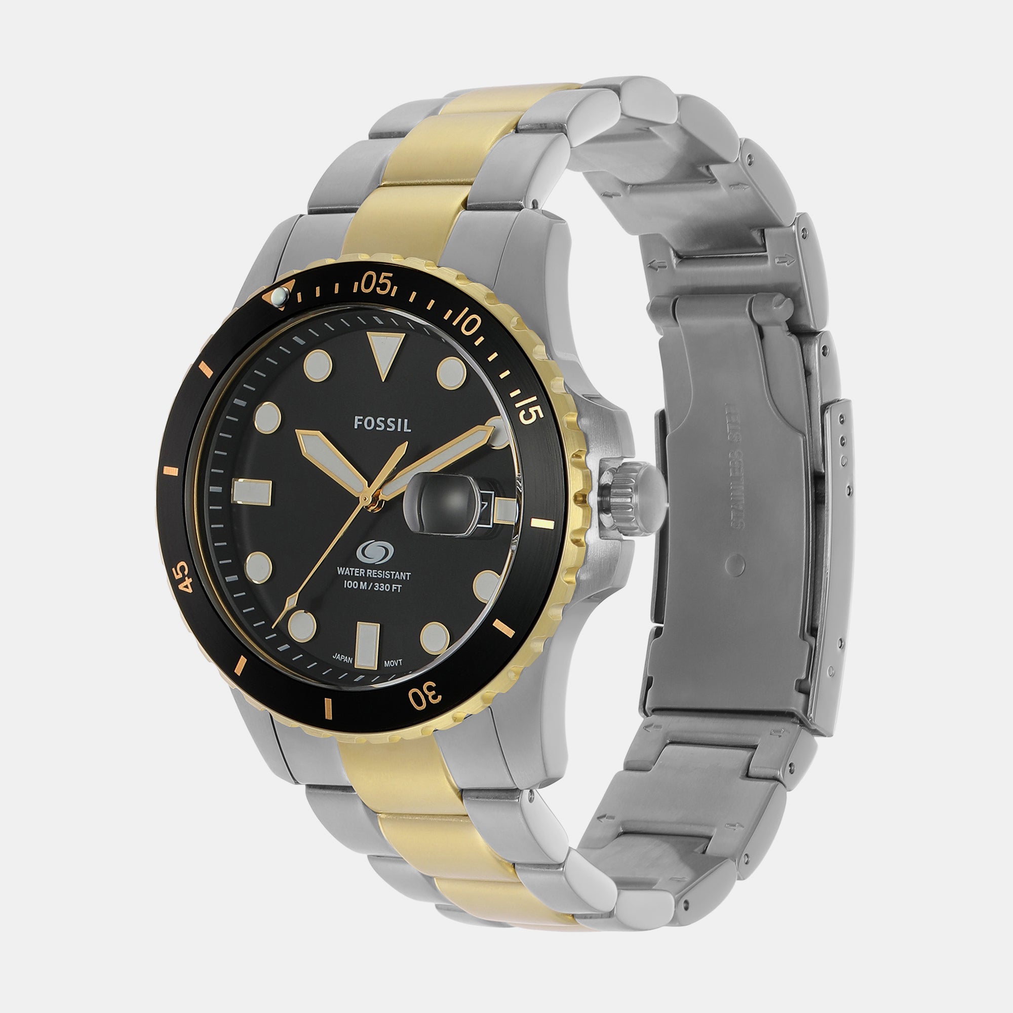 Fossil Men Round Black watch