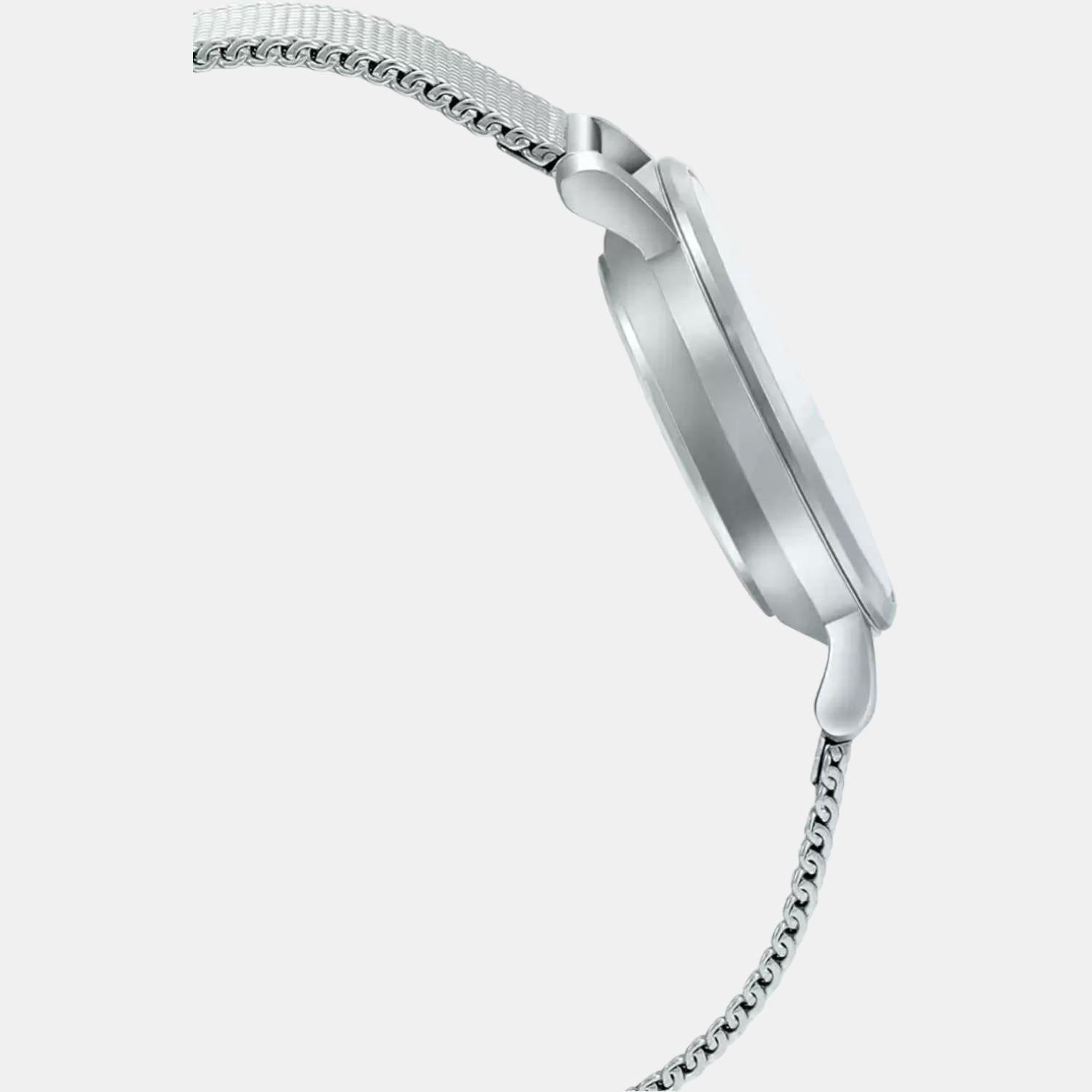 Casio Women Round Silver watch