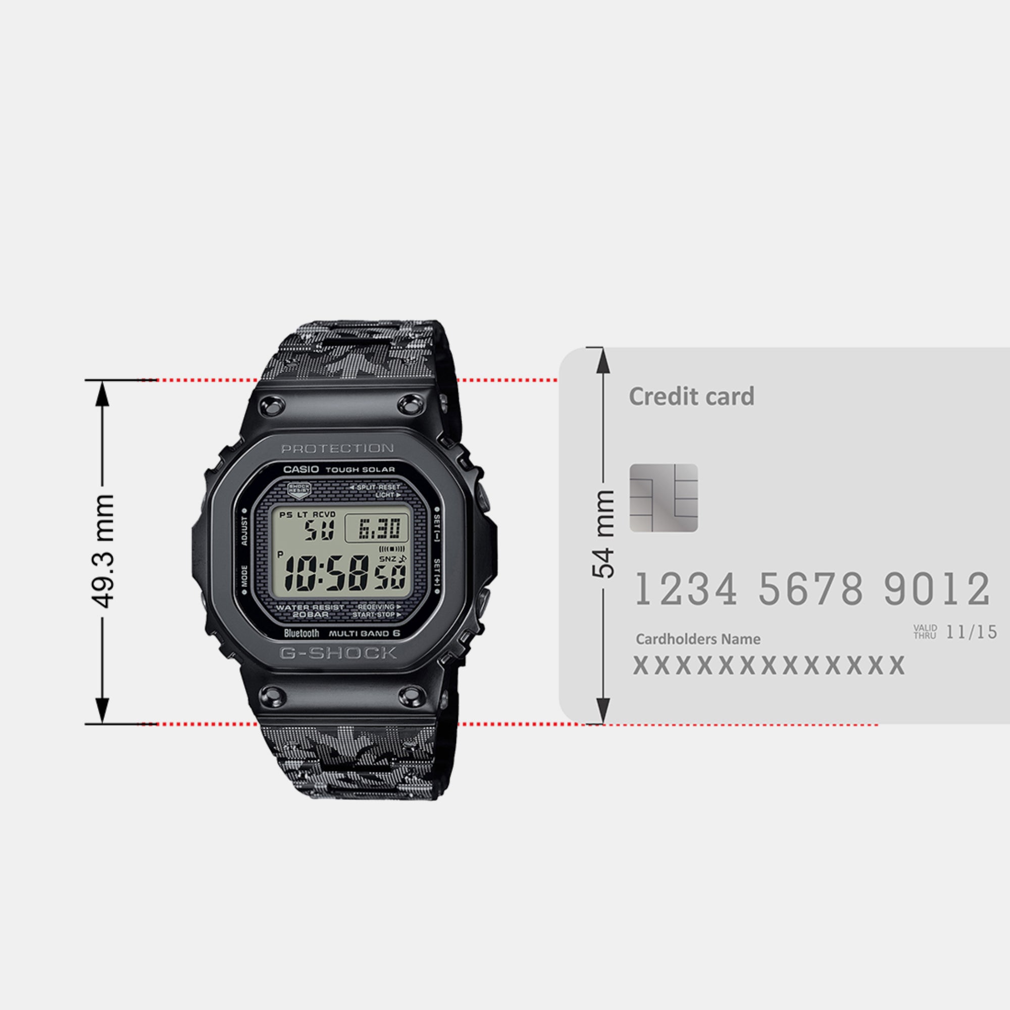 Casio Rectangular Quartz Digital Men watch