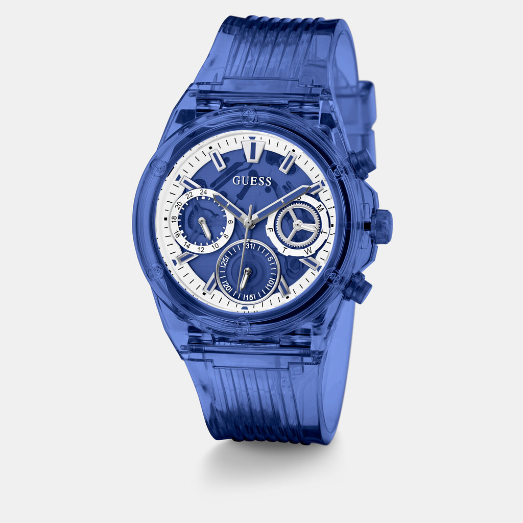 Guess Polyurethane Blue watch