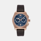 Emporio Armani Round Blue Chronograph watch