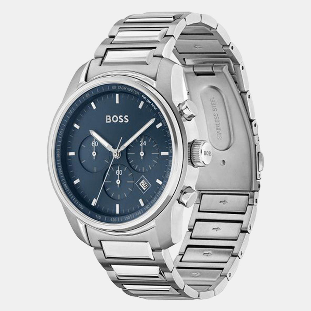 Trace Men Quartz Black Dial Chronograph Stainless Steel Watch 1514007