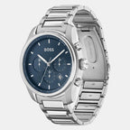 Trace Men Quartz Black Dial Chronograph Stainless Steel Watch 1514007