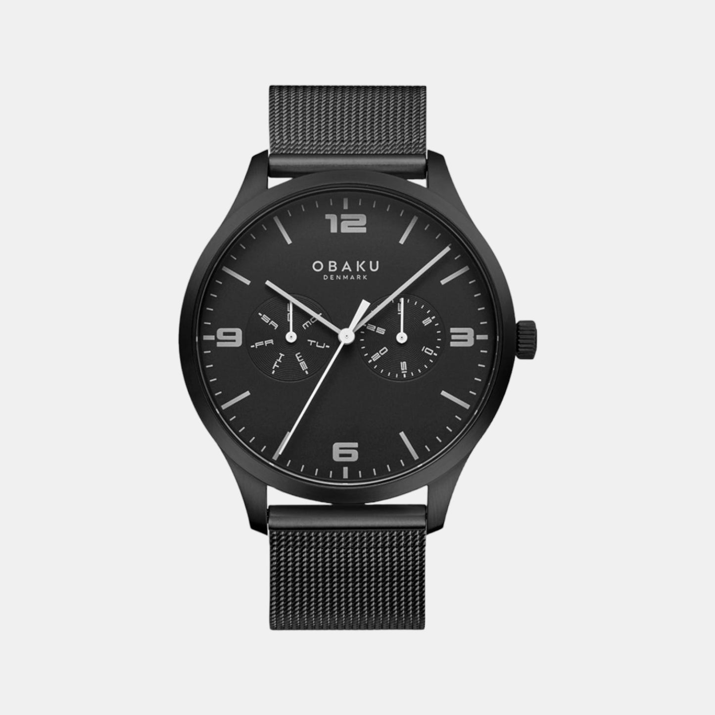 Male Black Analog Stainless Steel Watch V249GMBBMB